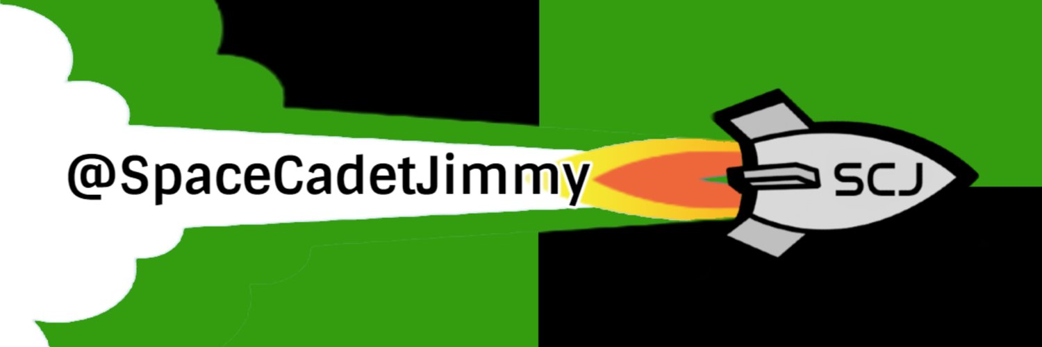 SpaceCadetJimmy is streaming in space banner