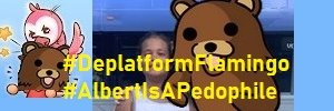 Flamingo's child predator & scammer career banner