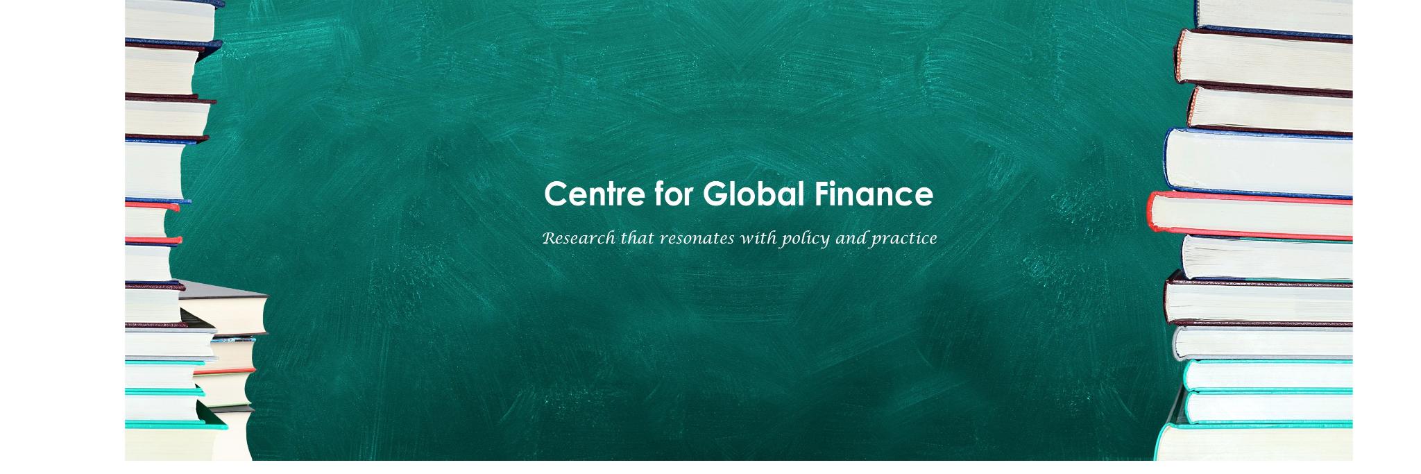 CENTRE FOR GLOBAL FINANCE banner