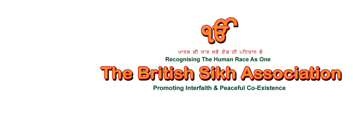 The British Sikh Association's banner