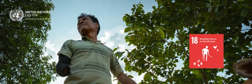 UN in Lao PDR's banner