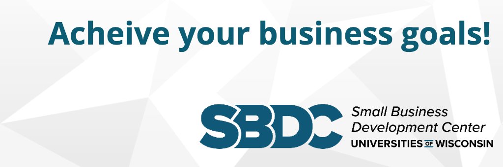 Wisconsin SBDC banner