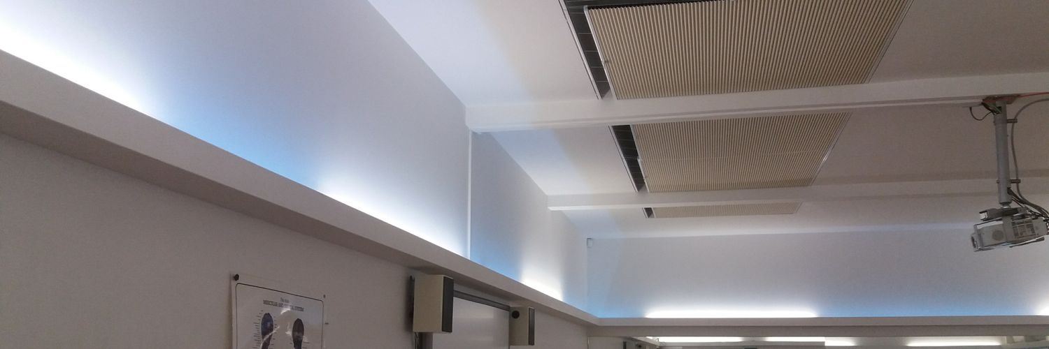 Luminous electrical banner