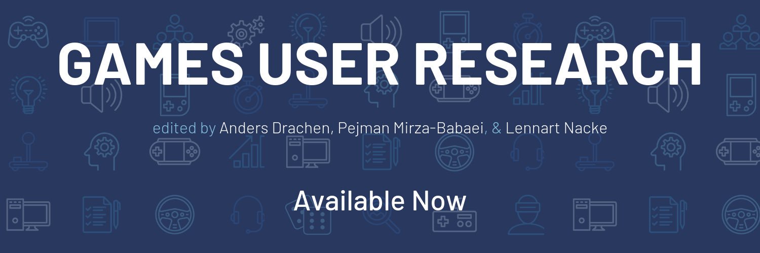 Games User Research (The Book) banner