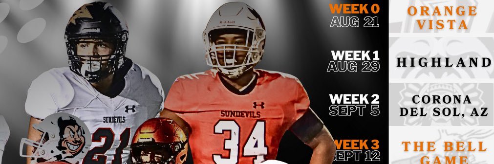 Apple Valley Sundevil Football's banner