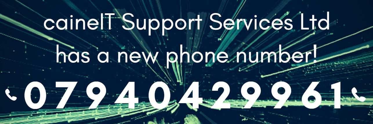 caineIT Support Services Ltd banner