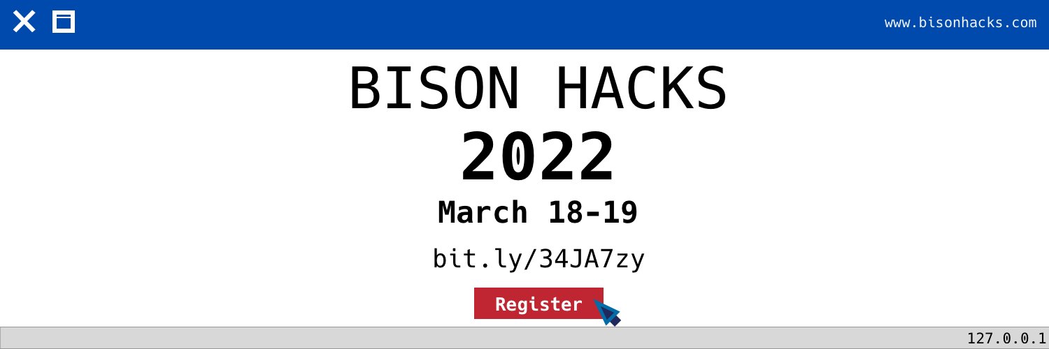 BisonHacks banner
