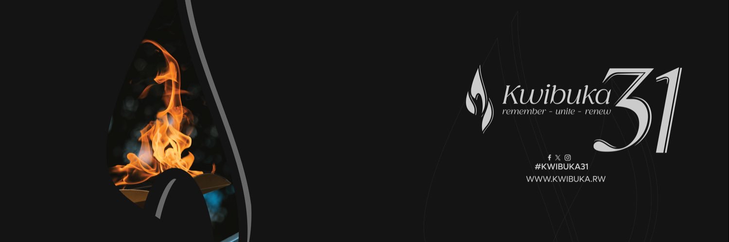 Never Again Rwanda's banner