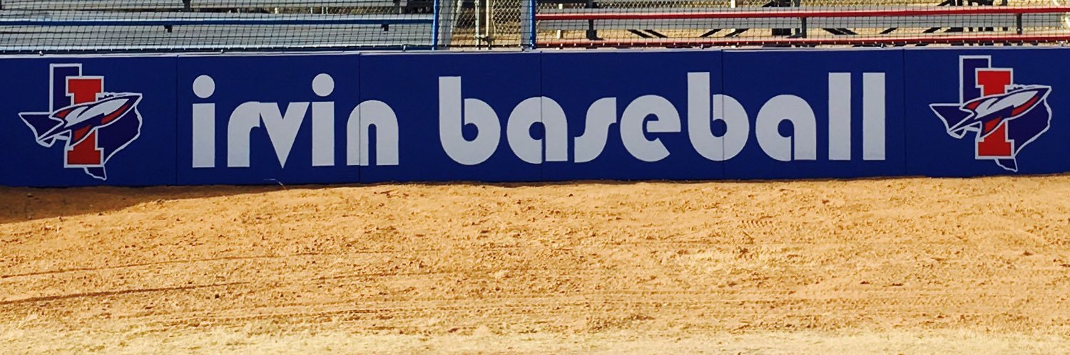 Irvin high school baseball banner