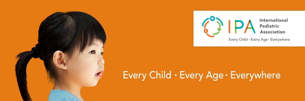 International Pediatric Association's banner