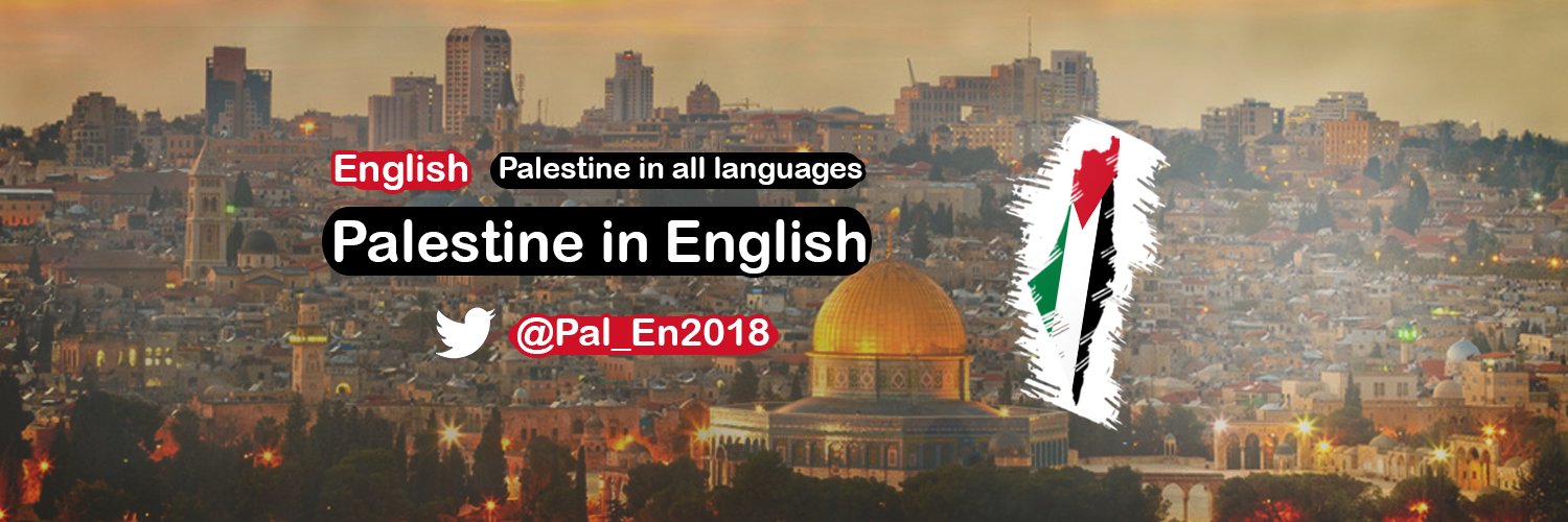 Palestine In All Languages banner