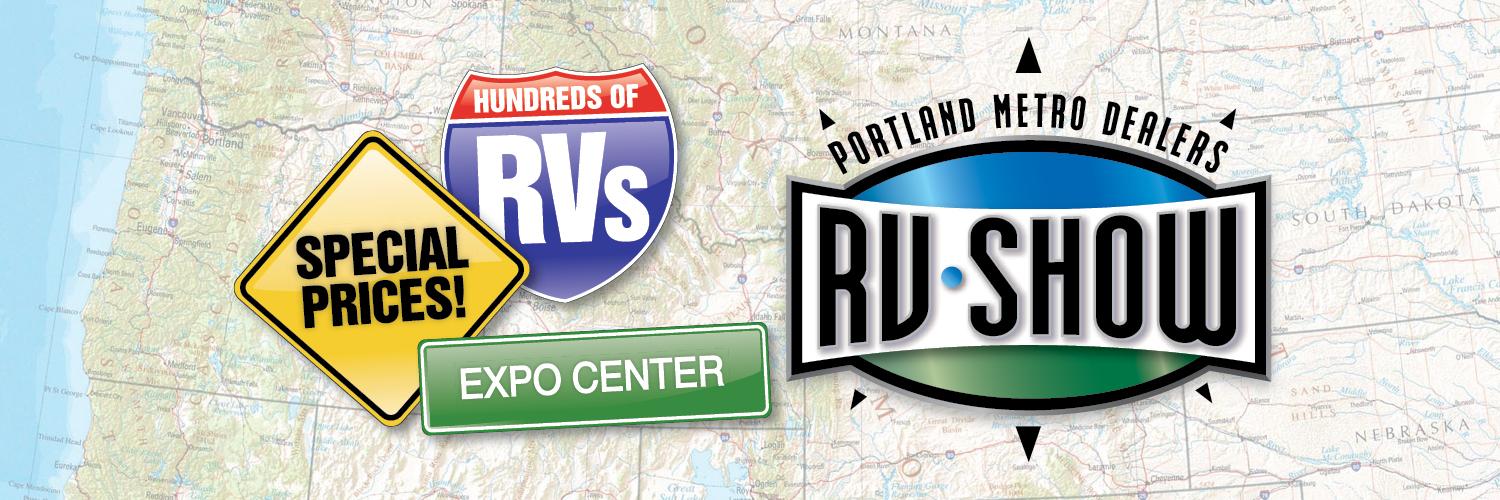 Portland RV show banner