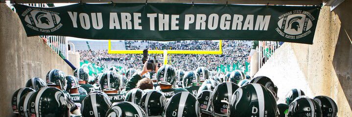 Tan Running Man banner