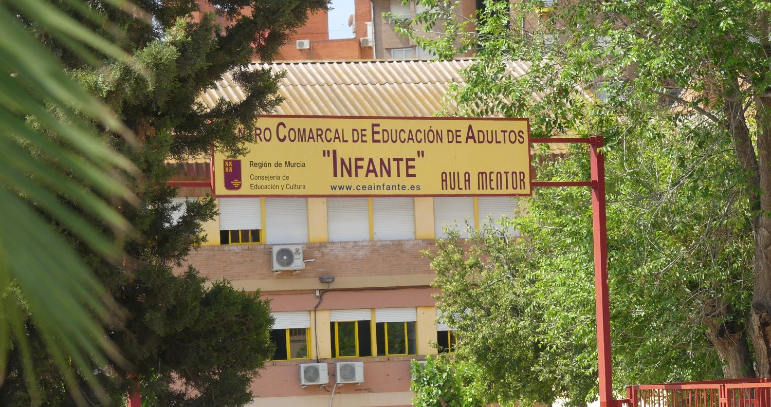 Centro Educación Adultos Infante, centro Erasmus+ banner