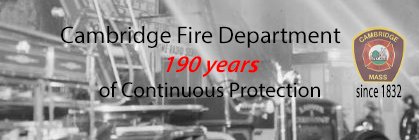 Cambridge Fire Dept.'s banner