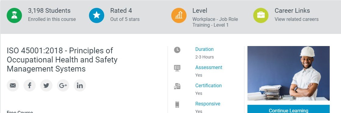 ISO 45001 OH&SMS Help Center banner