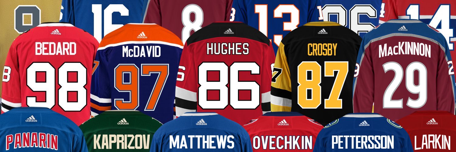 NHL Jersey Numbers banner