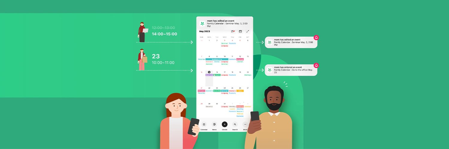 Calendar Sharing App TimeTree banner