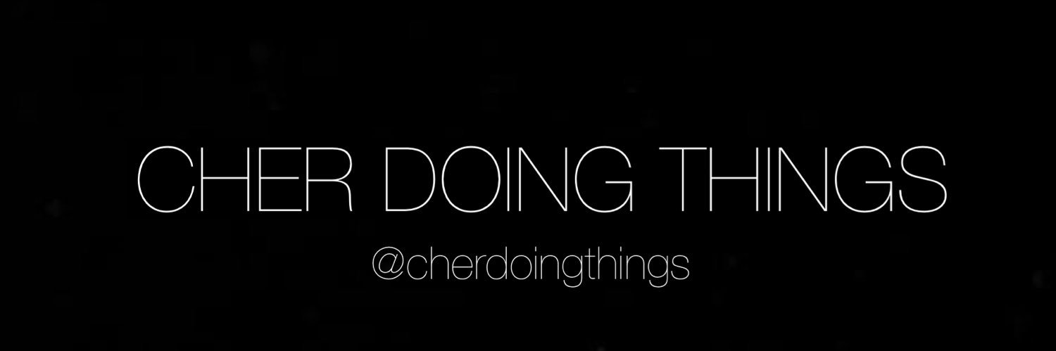cher doing things banner
