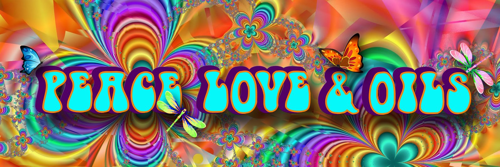 PEACE, LOVE & OILS banner