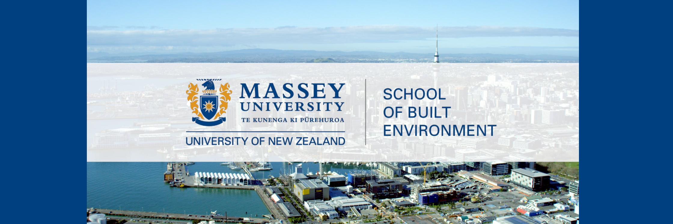 School of Built Environment - Massey University banner