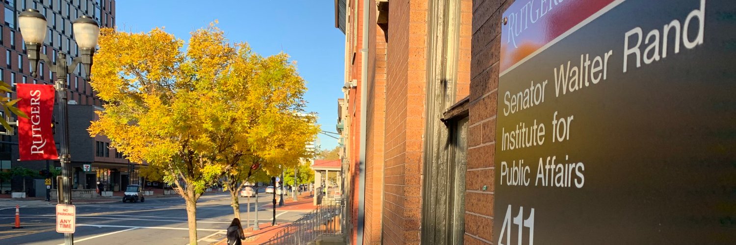 Senator Walter Rand Institute for Public Affairs banner