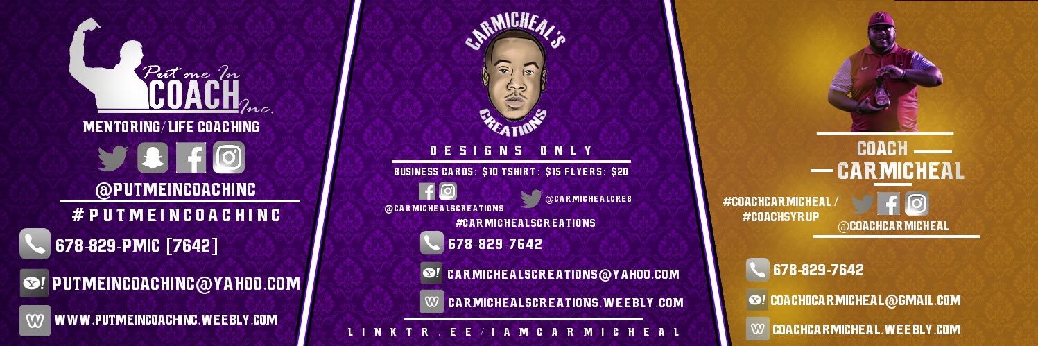 “COACHSYRUP🥞” Coach Darrian CarmichEAL's banner
