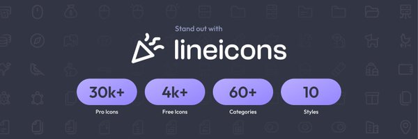 LineIcons Profile Banner