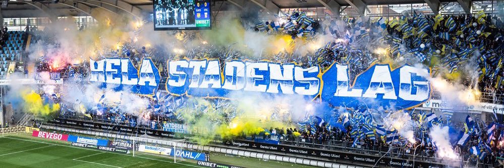 blåvitt alé banner