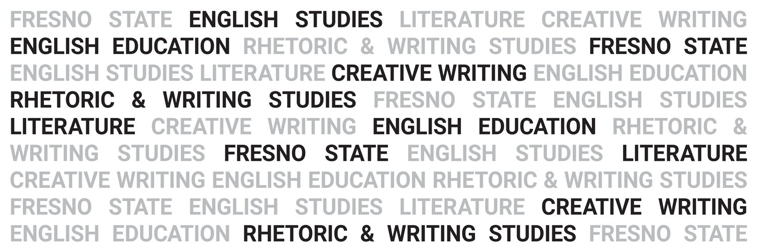 Fresno State English Department banner