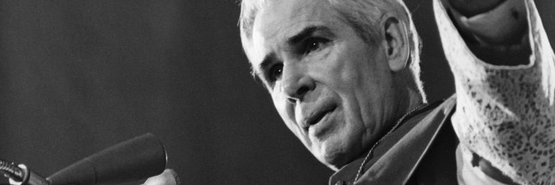 Arcybiskup Fulton J. Sheen banner