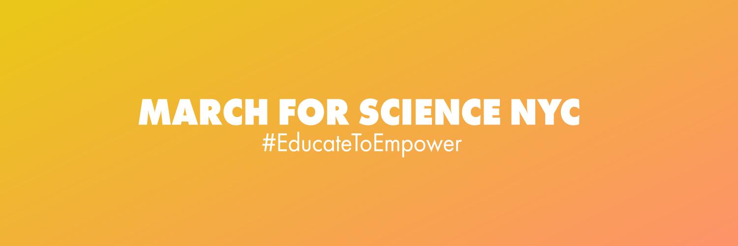March for Science NYC banner