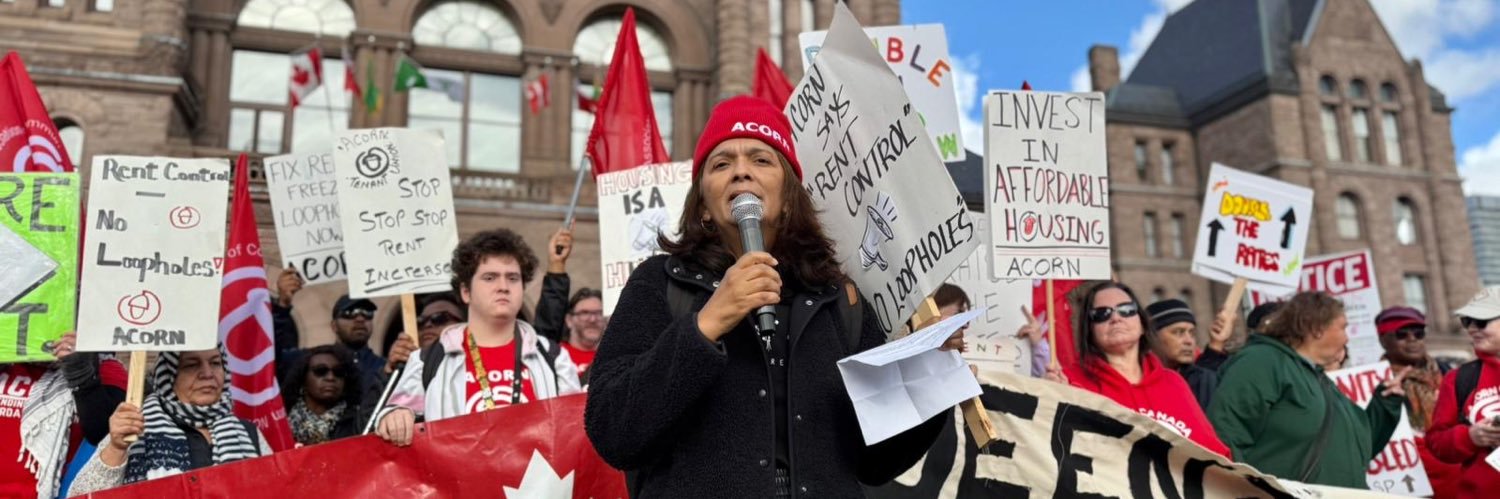 Toronto ACORN banner