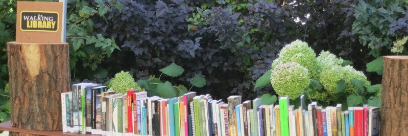 The Walking Library banner
