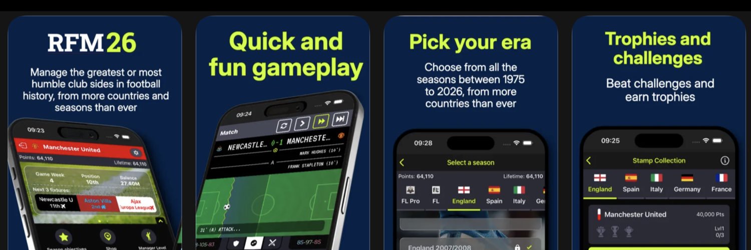 Retro Football Management 2026 banner