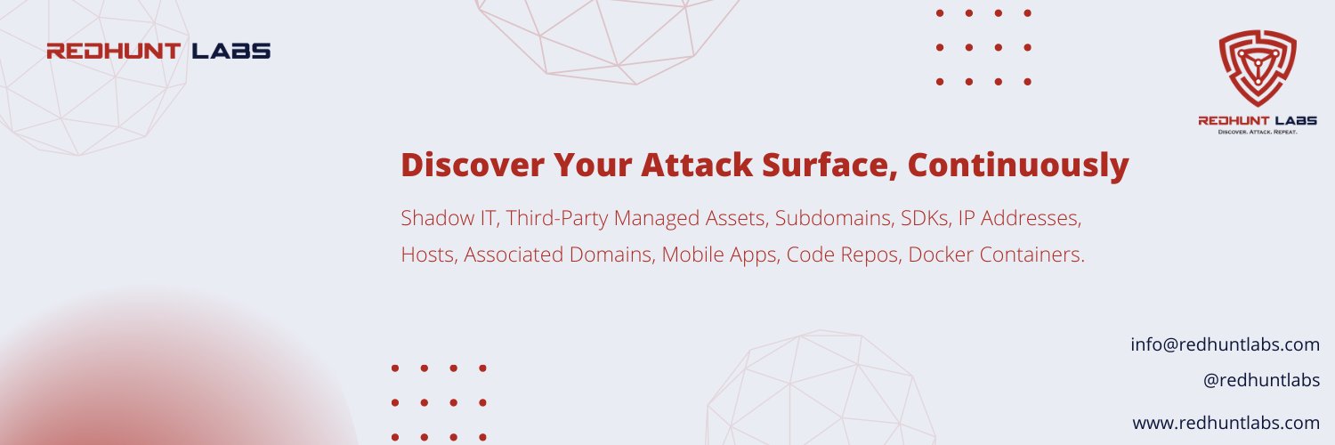 RedHunt Labs | Attack Surface Management (ASM) banner