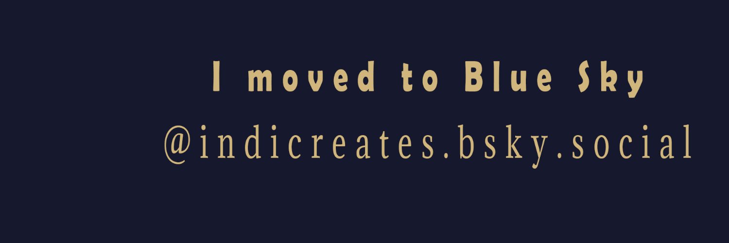 Indicreates 🌿 Moved to Blue Sky banner