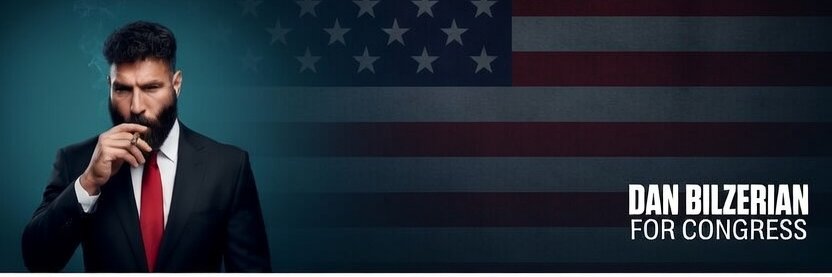 Dan Bilzerian for Congress banner