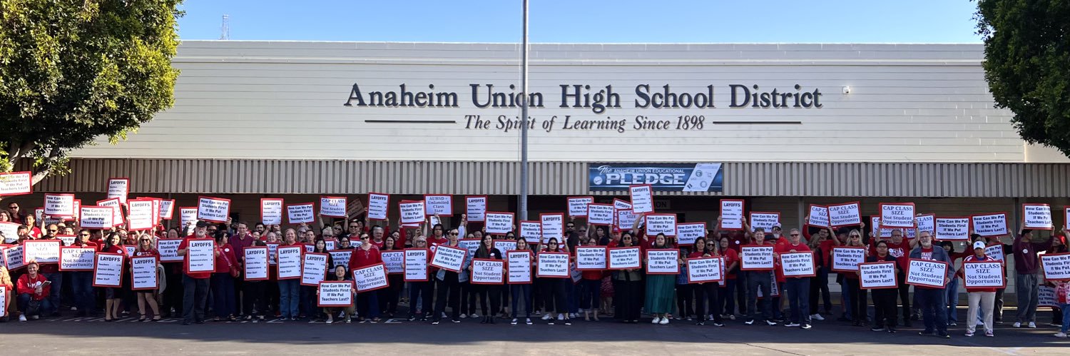 Anaheim Secondary Teachers Association banner