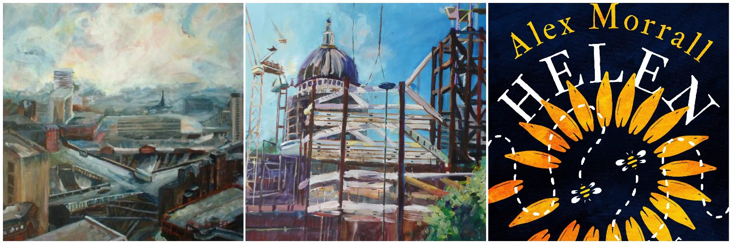 Alex Morrall, Art, Author of HELEN & THE GRANDBEES banner