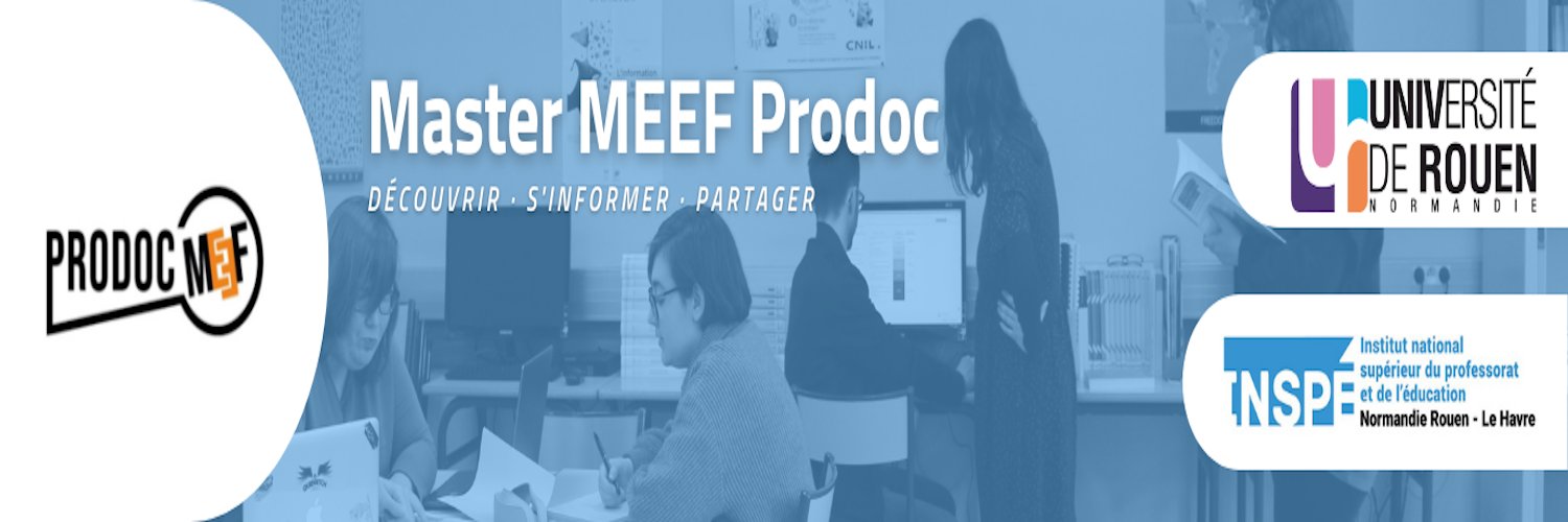 Master MEEF Prodoc Rouen banner