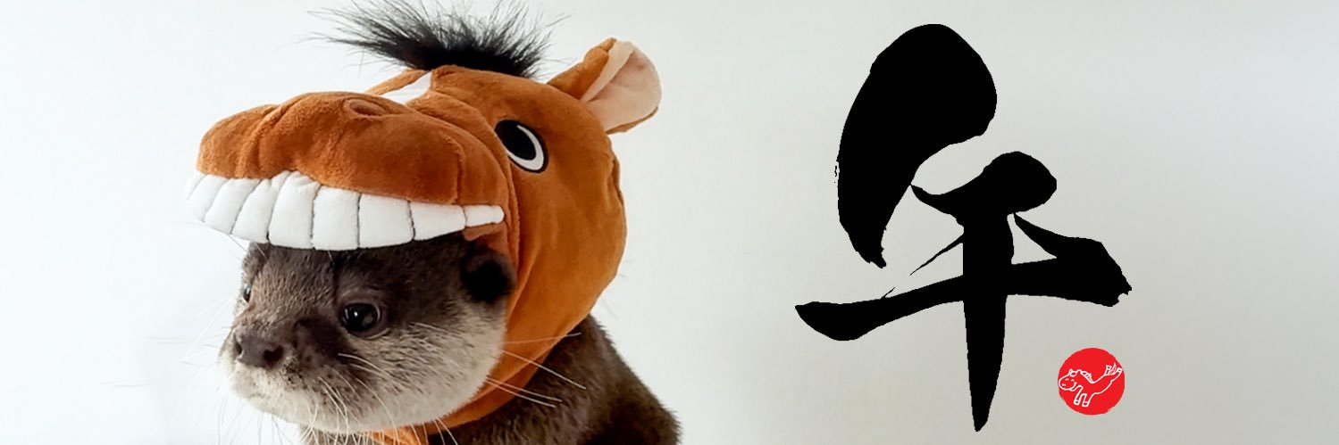 カワウソ コタロー&ハナ Otter Kotaro&Hana banner