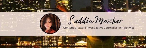 SaddiaMazhar Profile Banner