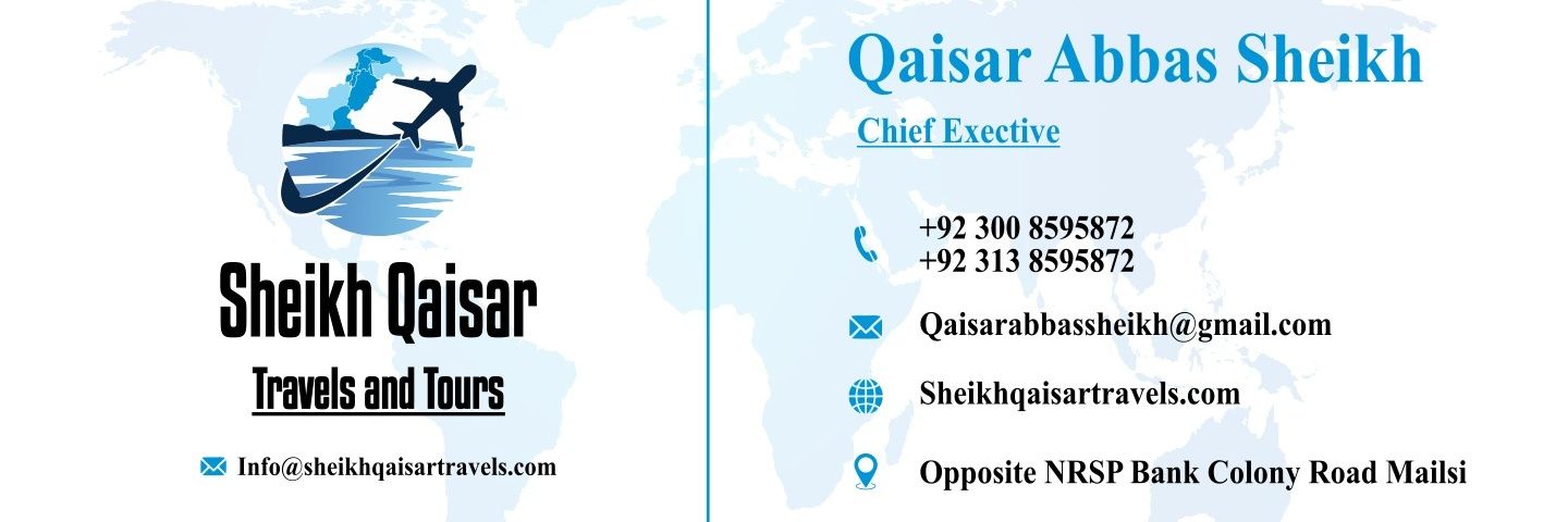 Sheikh Qaisar Travels and Tours banner
