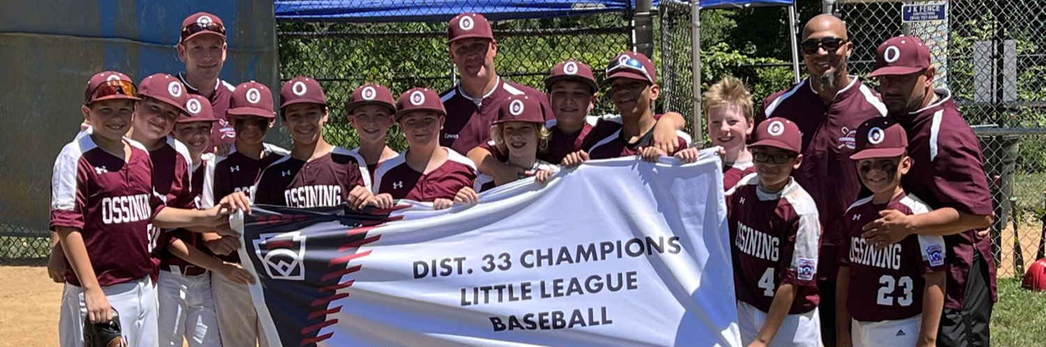 Ossining JCYS Little League banner