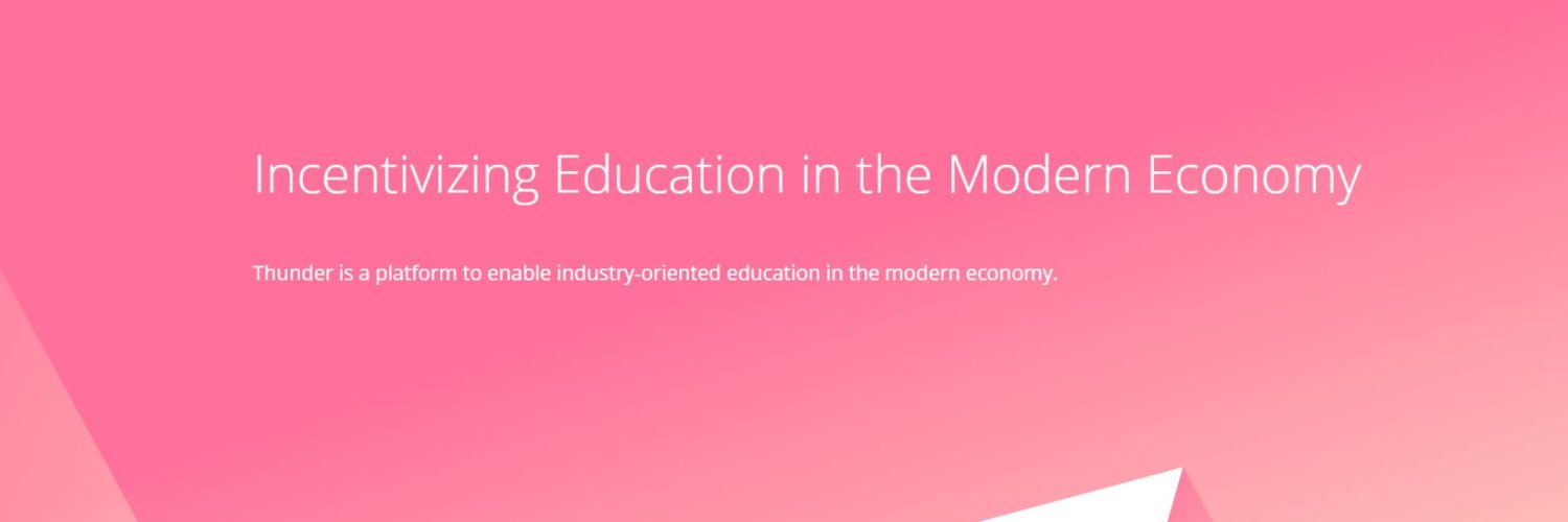 Thunder.University (Ignite People for Web3) banner