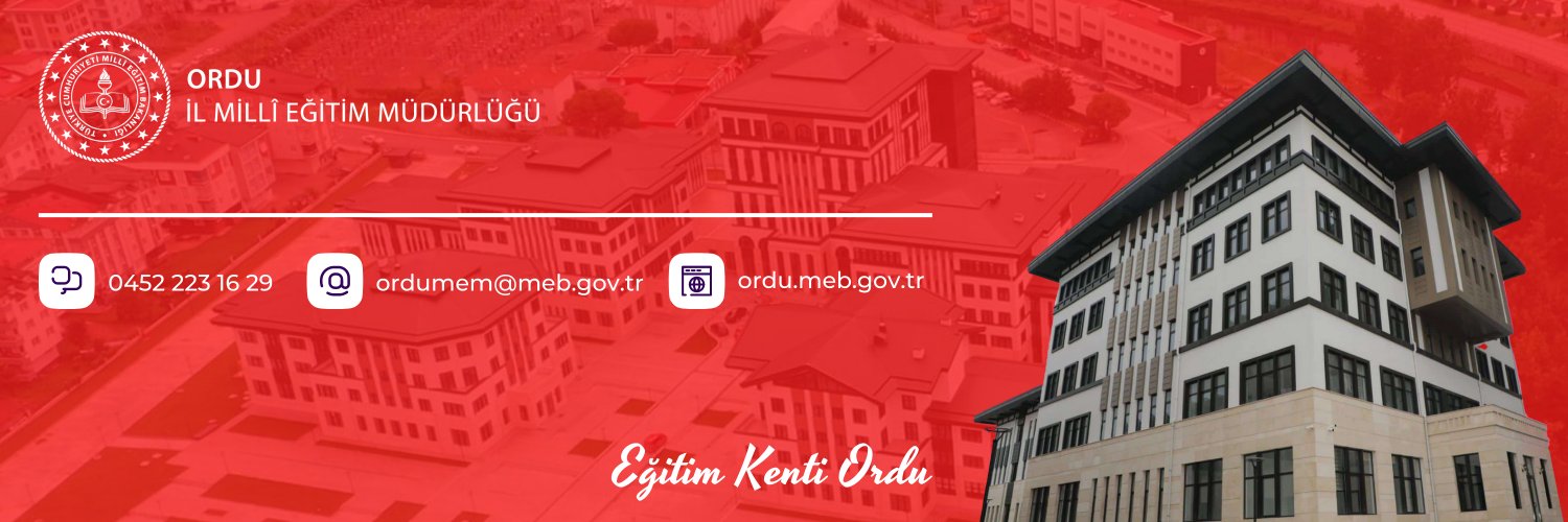 Ordu İl Millî Eğitim Müdürlüğü banner