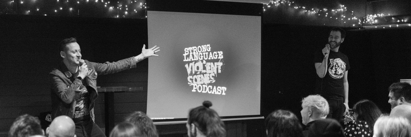 Strong Language & Violent Scenes Podcast banner