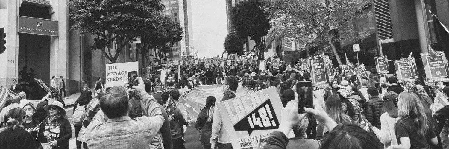 L.A. County Public Defenders Union's banner
