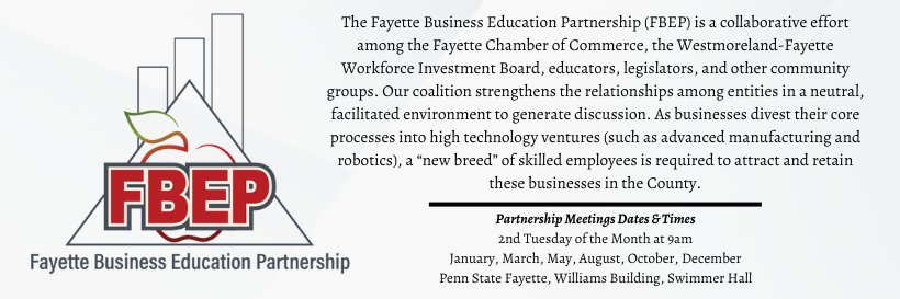 Fayette Business Education Partnership banner